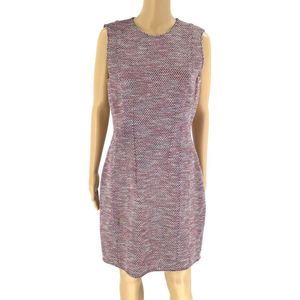 Theory Dress Size 12 Red White Sheath